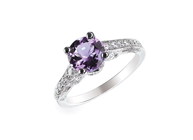 Coloured Stone Engagement Ring Image